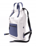 PEPEMOLL Borsa zaino donna PEPEMOLL 241441 BLANCO/NAVY in ecopelle Qualità Garantita