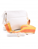 FRAU Borsa donna FRAU 511 WHITE in pelle bottalata Sconto