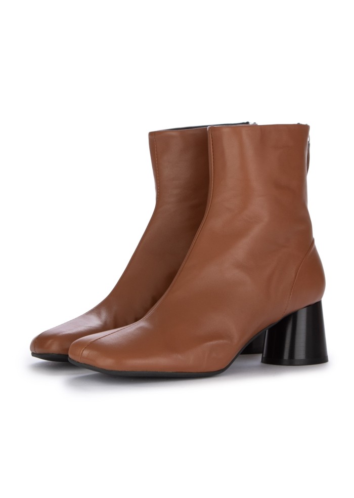 ﻿HALMANERA | STIVALETTI CON TACCO BARON TEAK MARRONE