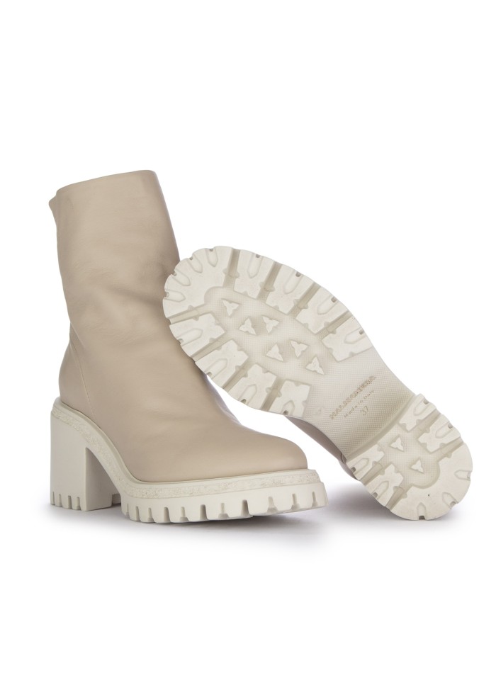 HALMANERA | STIVALETTI CON TACCO BARON PEYOTE BIANCO PANNA Hotsell