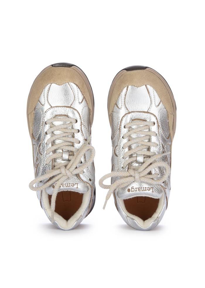 LEMARGO | SNEAKERS LAMINATO ARGENTO TAUPE Negozio