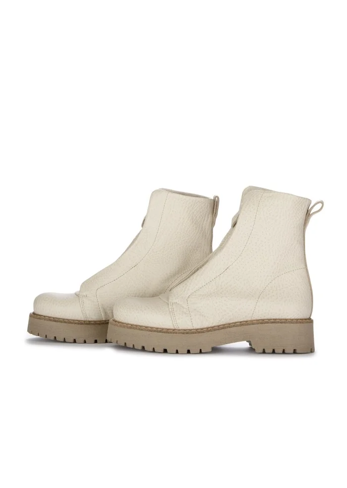 PATRIZIA BONFANTI | STIVALETTI KUNI ZIP BISONTE BEIGE Qualità