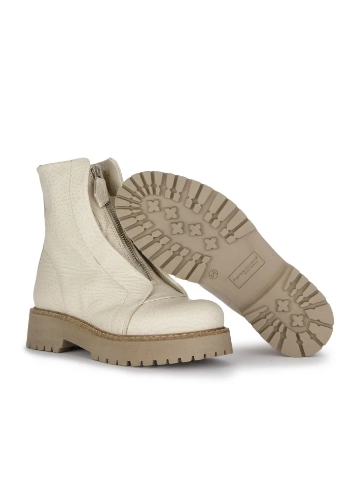 PATRIZIA BONFANTI | STIVALETTI KUNI ZIP BISONTE BEIGE Qualità