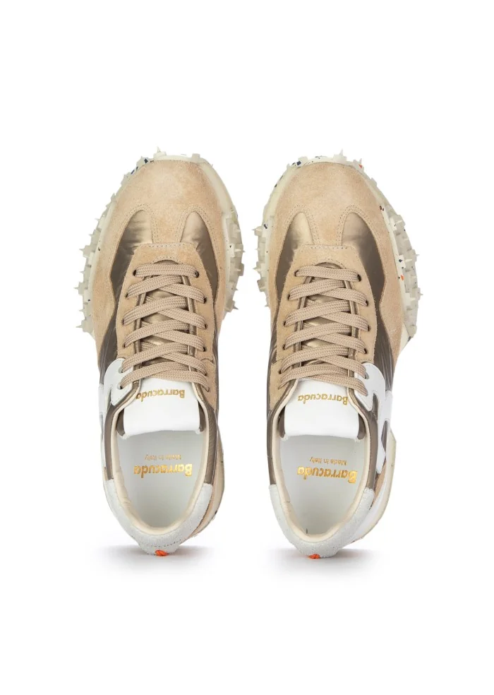 BARRACUDA | SNEAKERS IMPACT BEIGE METALLIZZATO Saldi