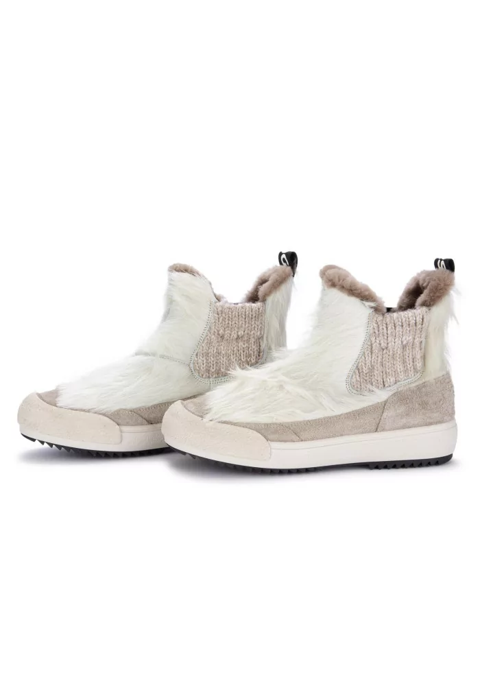 BNG REAL SHOES | CHELSEA LA YETI BEATLES BIANCO TAUPE Consegna Veloce