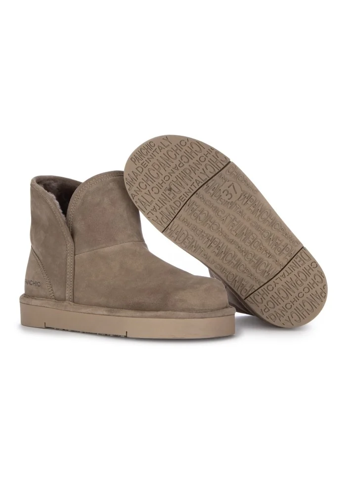PANCHIC | STIVALETTI BASSI CAMOSCIO GRIGIO Promozione Limitata