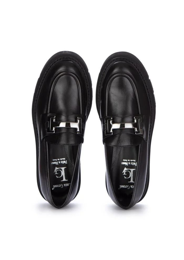 LUCA GROSSI | MOCASSINI NATUR PELLE NERO Offerta