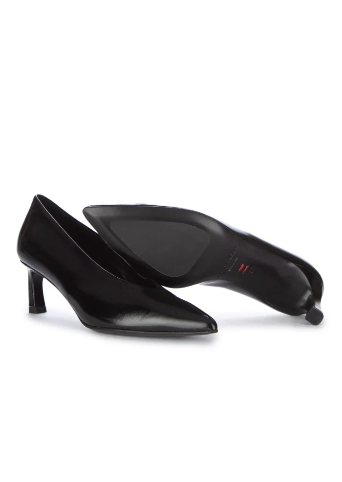 HALMANERA | SCARPE CON TACCO GLAZE NERO Economico