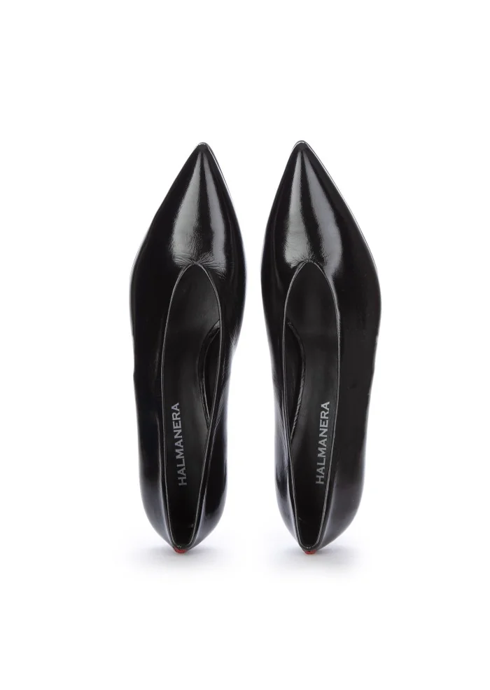 HALMANERA | SCARPE CON TACCO GLAZE NERO Economico