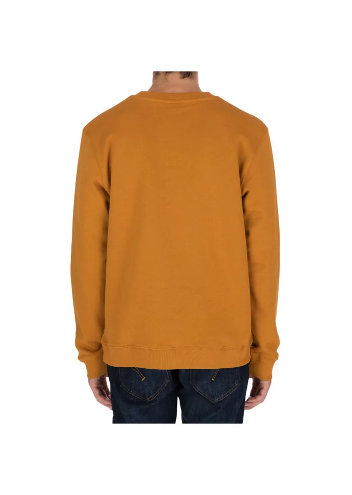 DONDUP | FELPA LOGO GIROCOLLO COTONE OCRA Nuova