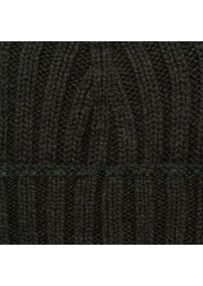 RIVIERA CASHMERE | BERRETTO PESANTE COSTE VERDE SCURO Moda