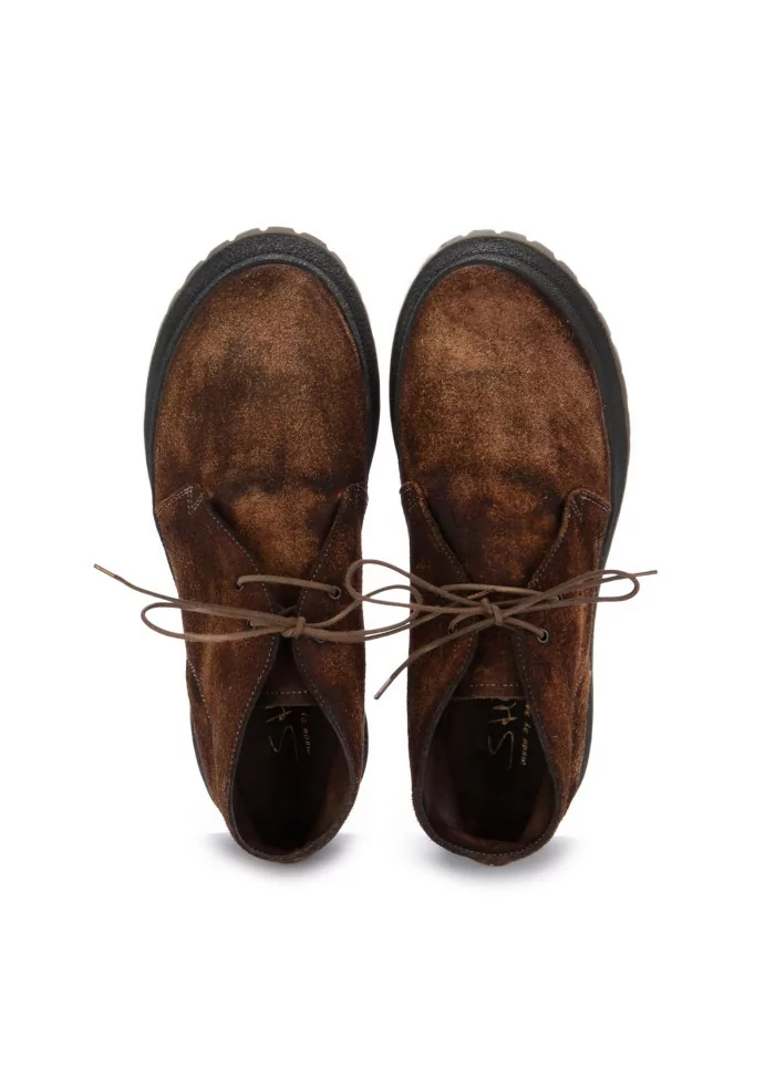 SHOTO | SCARPE ALLACCIATE ALCE CAMOSCIO MARRONE 2025