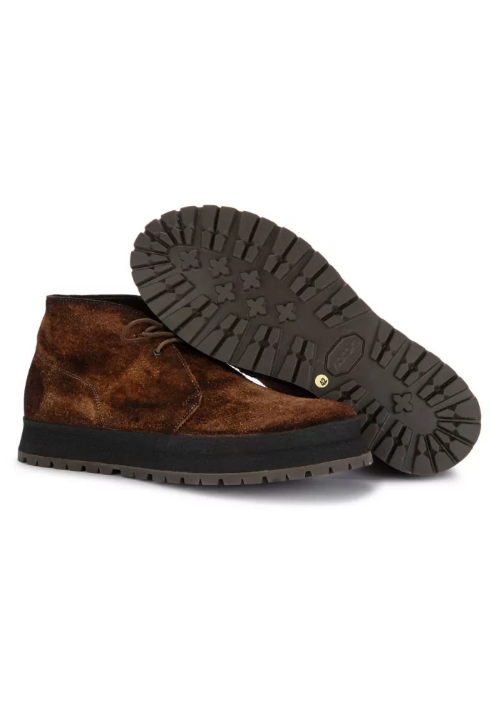 SHOTO | SCARPE ALLACCIATE ALCE CAMOSCIO MARRONE 2025