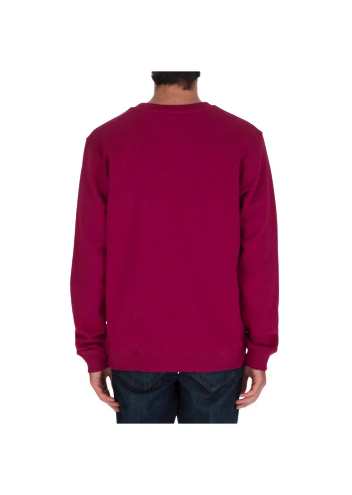 DONDUP | FELPA LOGO GIROCOLLO COTONE MAGENTA Online Outlet