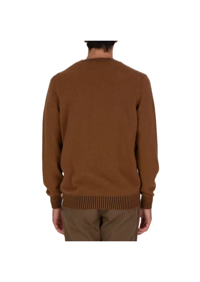 JURTA | MAGLIONE GIROCOLLO LANA MERINO MARRONE Shopping Online