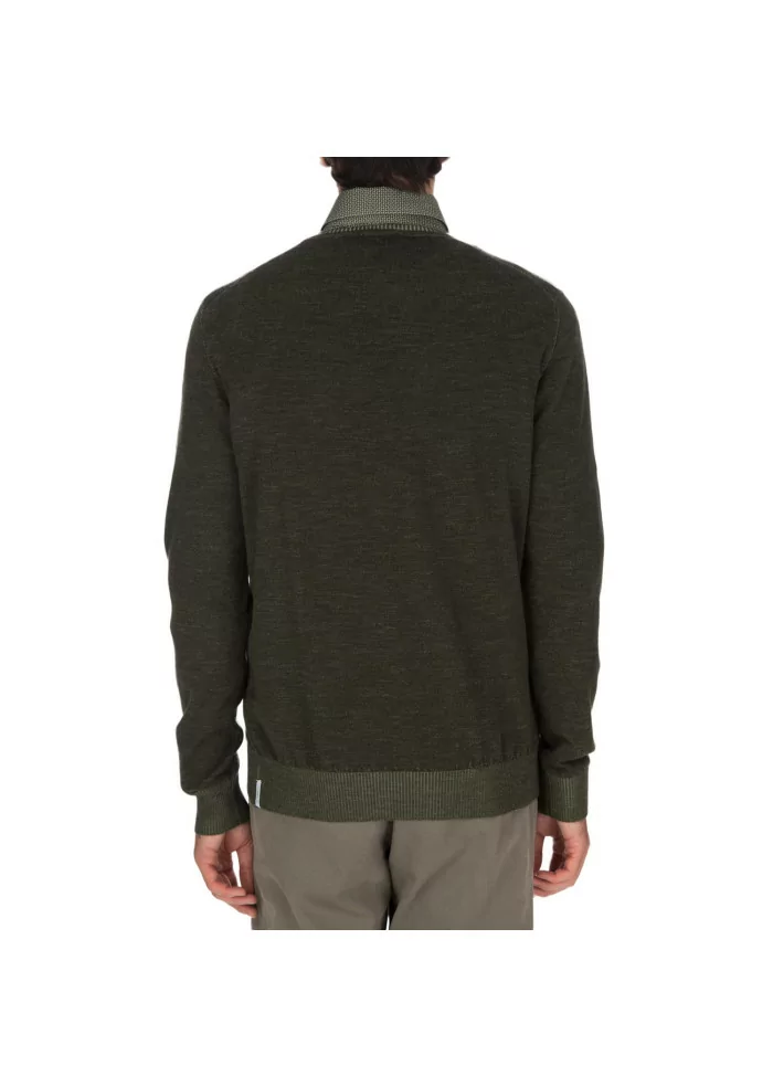 JURTA | MAGLIONE GIROCOLLO LANA MERINO VERDE Prezzo Ridotto