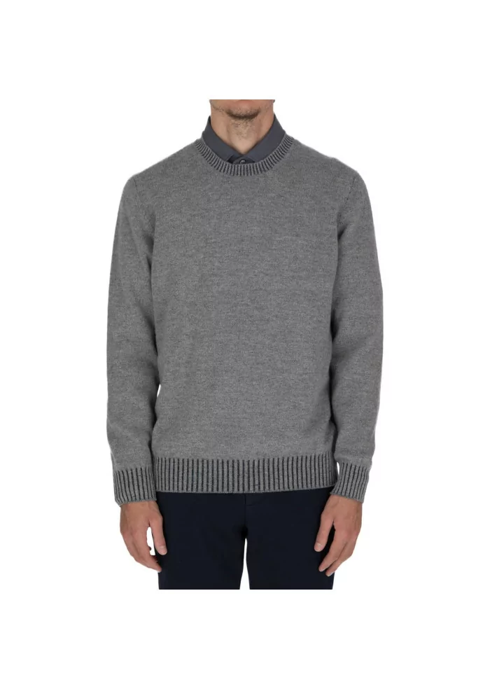 JURTA | MAGLIONE GOVA MERINO GRIGIO Vendita Calda