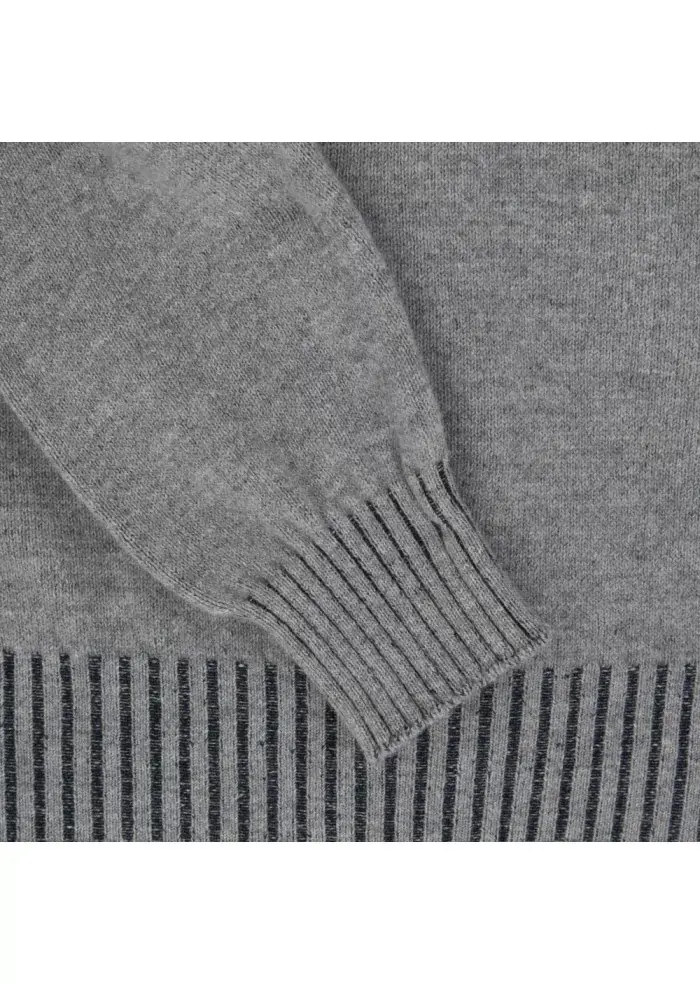 JURTA | MAGLIONE GOVA MERINO GRIGIO Vendita Calda