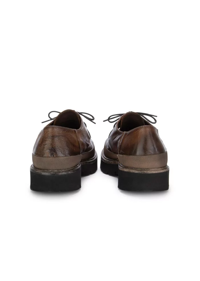PAWELK'S | SCARPE ALLACCIATE BUFALO PELLE MARRONE Nuova
