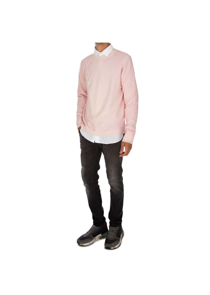 DANIELE FIESOLI | MAGLIONCINO LANA CASHMERE ROSA PASTELLO Moda