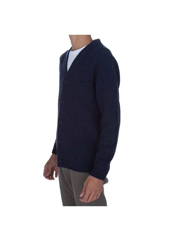 DANIELE FIESOLI | CARDIGAN SCOLLO A V BLU Soddisfazione Garantita
