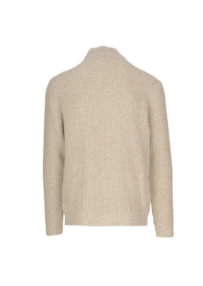 DANIELE FIESOLI | MAGLIONE COLLO ALTO BEIGE Qualità Garantita