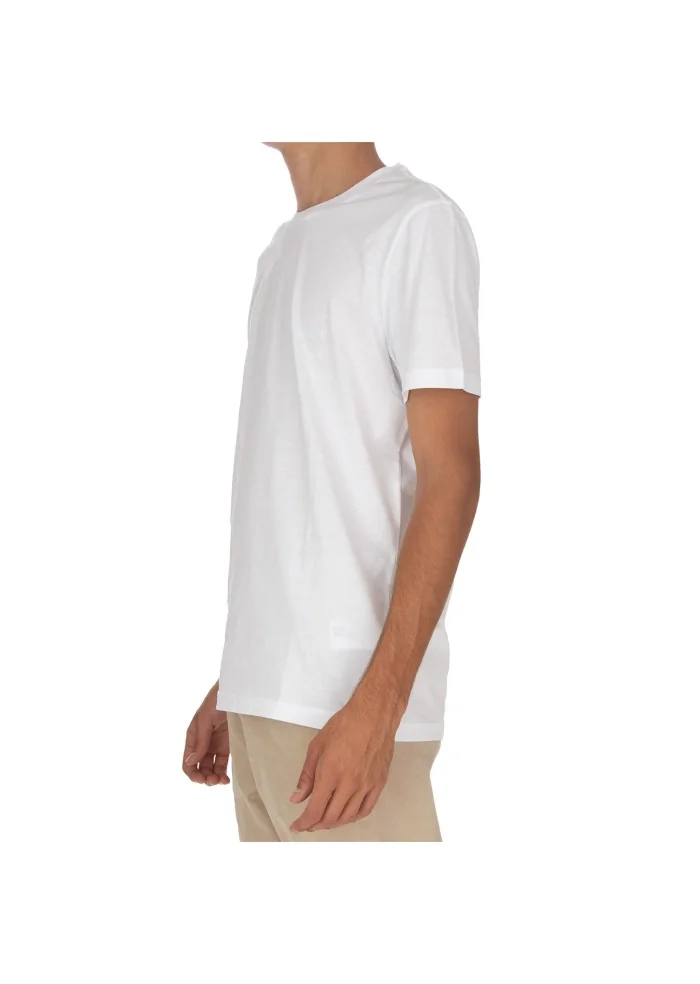 DONDUP | T-SHIRT DETTAGLIO LATERALE BIANCO Promozione Limitata