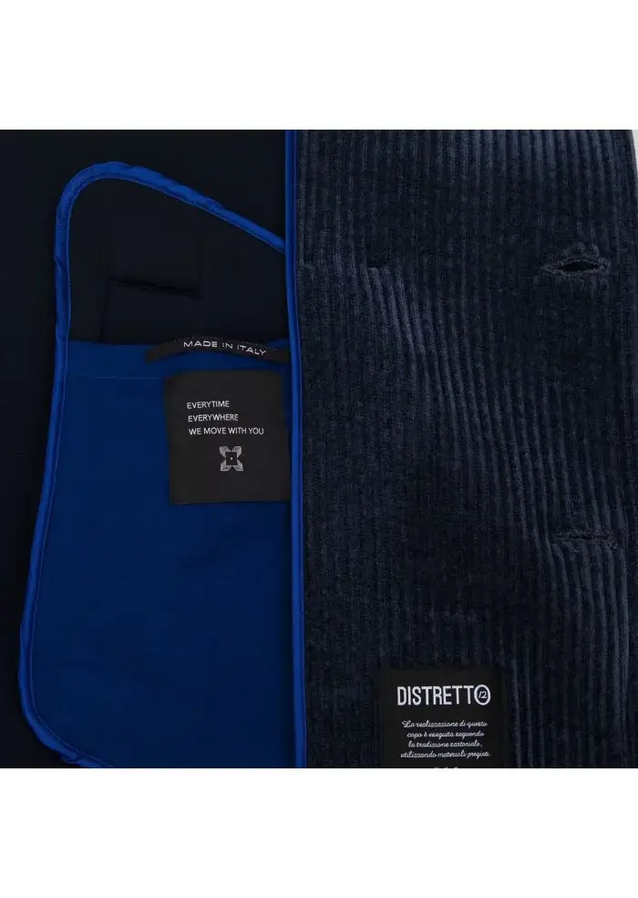 DISTRETTO 12 | CAPPOTTO PEACOAT ALBA BLU Fino Al -60%