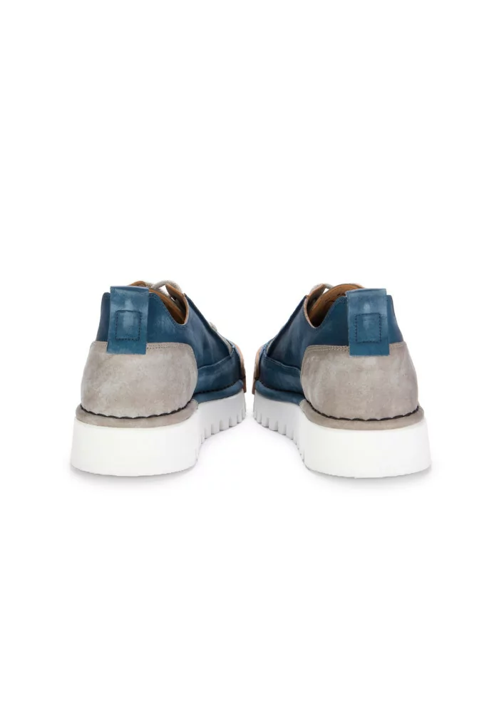 BNG REAL SHOES | SNEAKERS LA PATCH PELLE BLU JEANS Novità