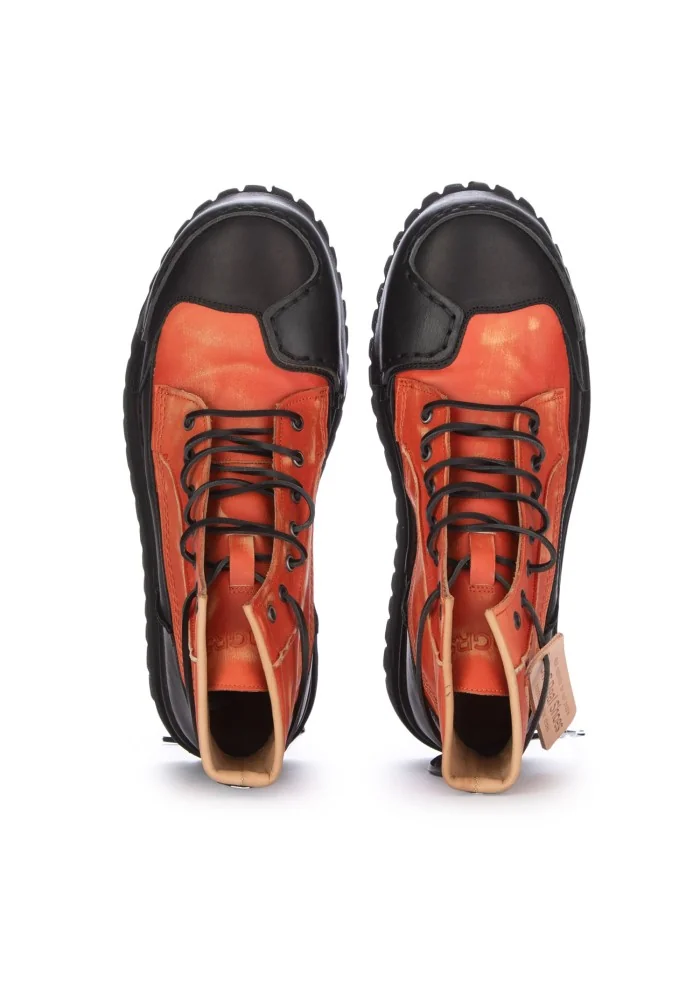 BNG REAL SHOES | SNEAKERS ALTE LA BIKER ARANCIONE NERO Negozio