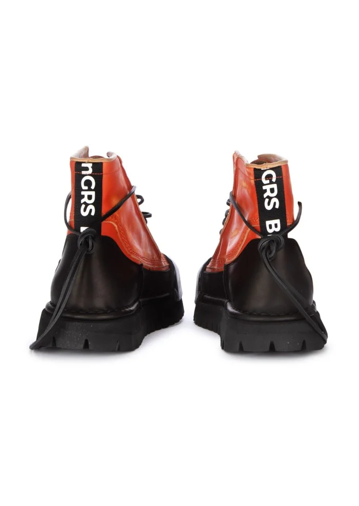 BNG REAL SHOES | SNEAKERS ALTE LA BIKER ARANCIONE NERO Negozio