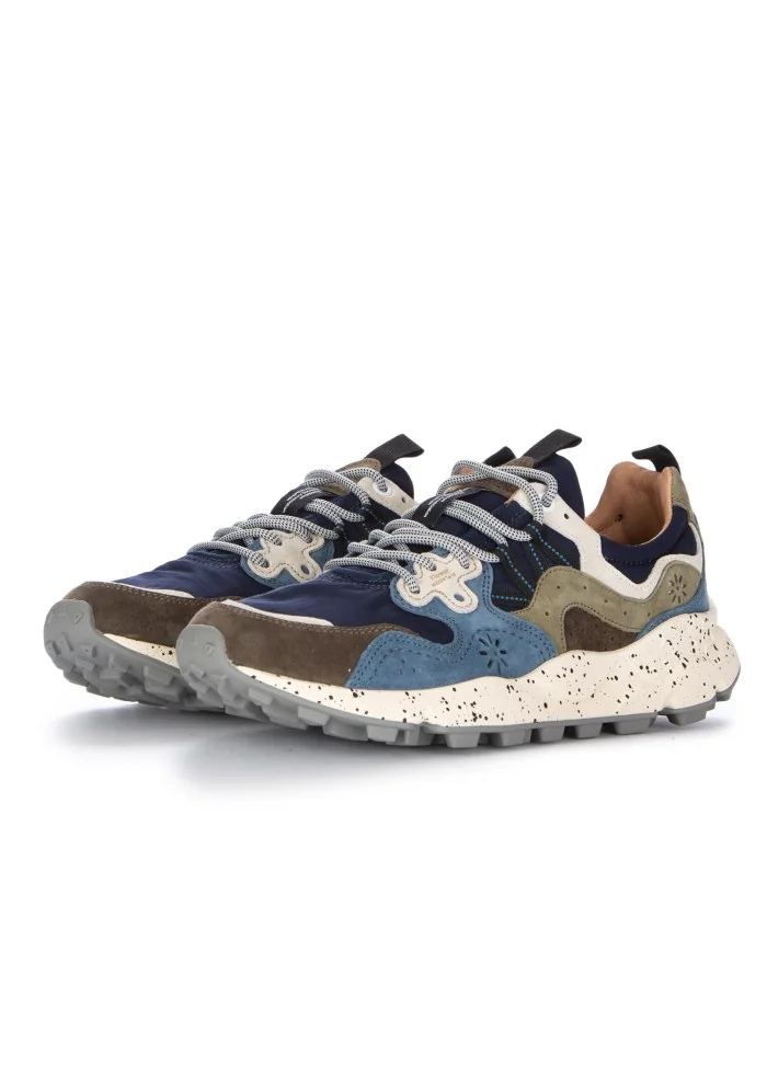 FLOWER MOUNTAIN | SNEAKERS YAMANO 3 BLU MARRONE In Saldo