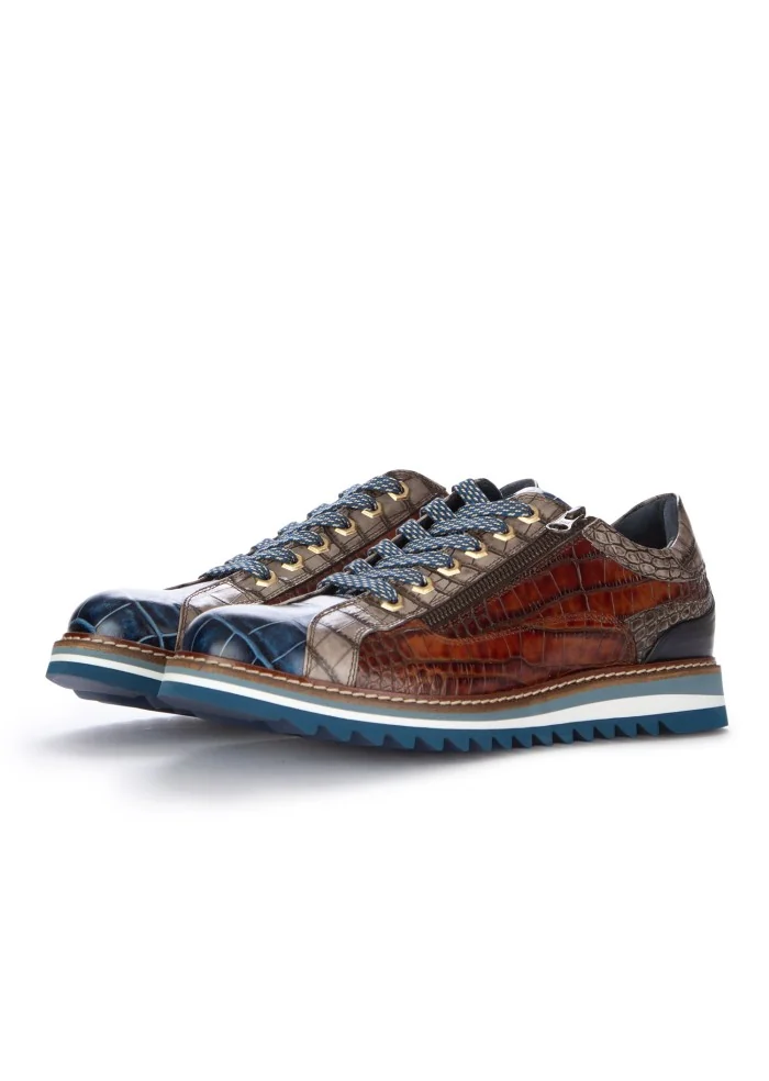 LORENZI | SCARPE ALLACCIATE BUGATTI COBALTO BLU MARRONE Moda