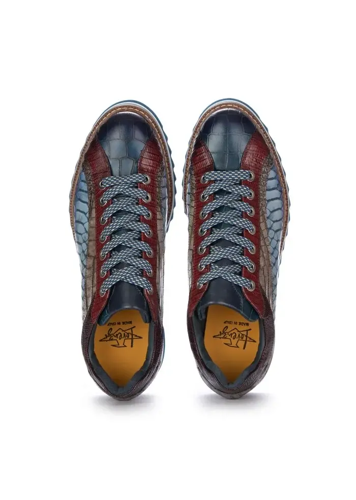 LORENZI | SCARPE ALLACCIATE DRILLO BLU Negozio