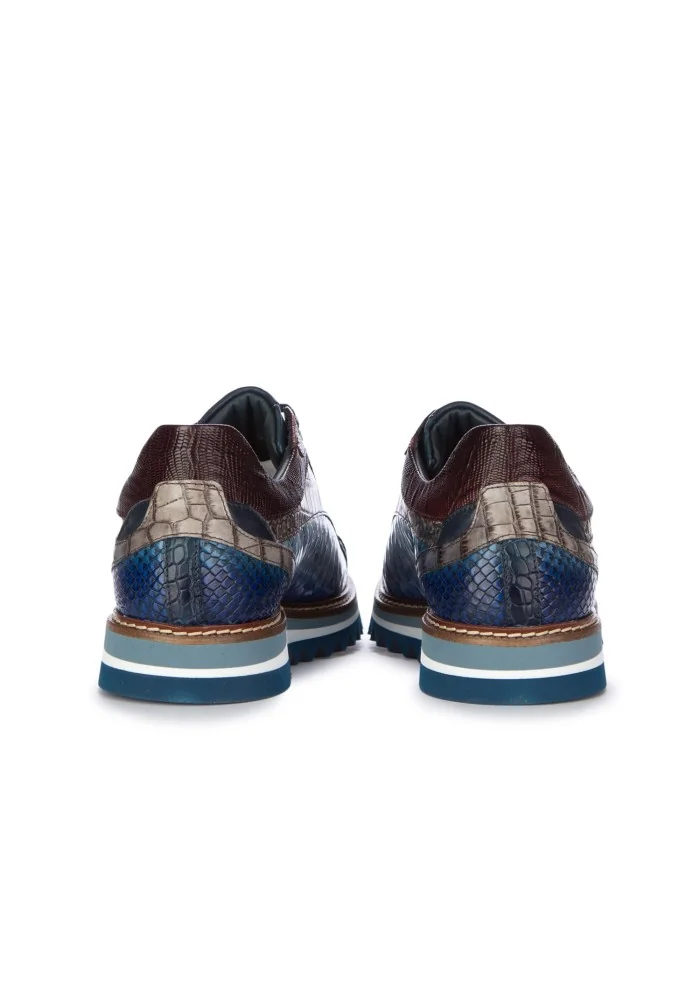 LORENZI | SCARPE ALLACCIATE DRILLO BLU Negozio
