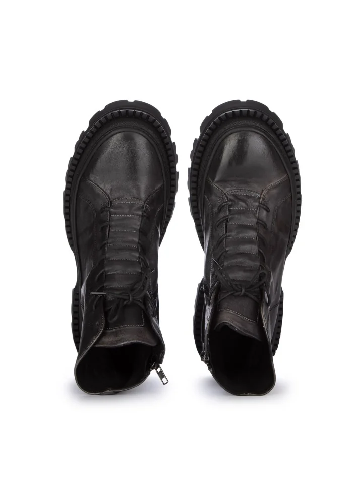 PAWELK'S | STIVALETTI ALLACCIATI CRUST CARBON NERO GRIGIO 2025