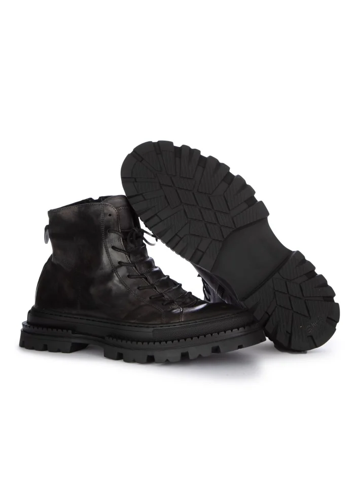 PAWELK'S | STIVALETTI ALLACCIATI CRUST CARBON NERO GRIGIO 2025