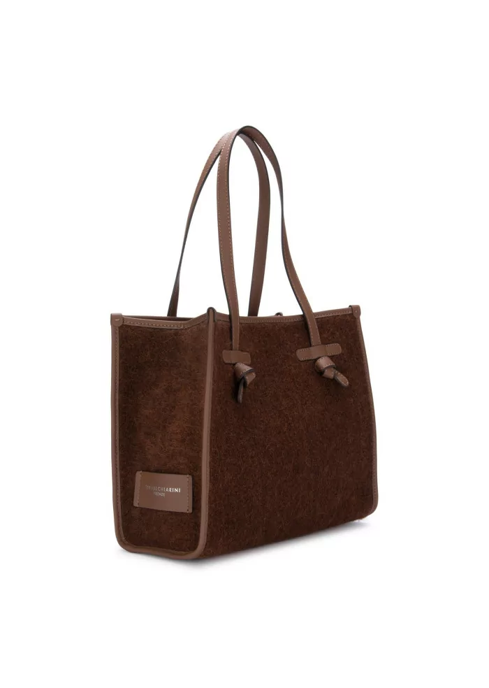 GIANNI CHIARINI | BORSA SHOPPER MARCELLA FURRY MARRONE Promozione