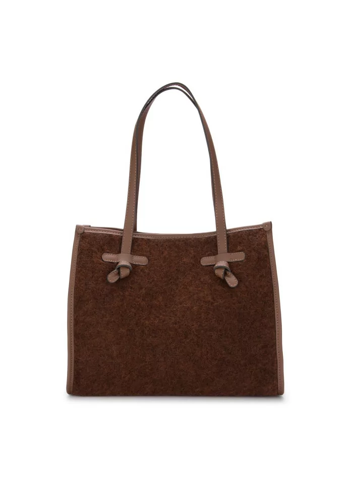 GIANNI CHIARINI | BORSA SHOPPER MARCELLA FURRY MARRONE Promozione