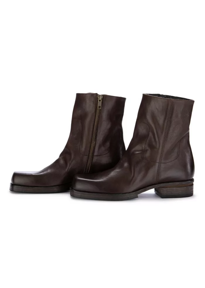 SHOTO | STIVALETTI PACO PELLE MARRONE SCURO Shopping Online