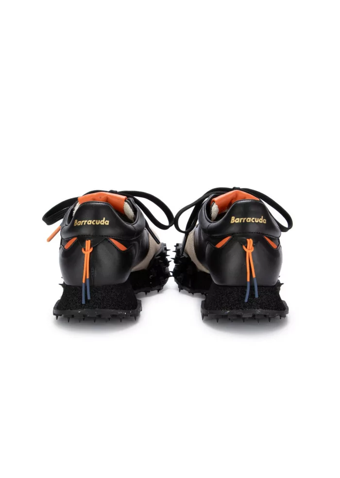 BARRACUDA | SNEAKERS PELLE CAMOSCIO NERO BEIGE Outlet