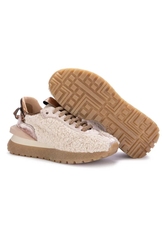 JUICE | SNEAKERS VELLUTO TEDDY BEIGE Vendita Economica