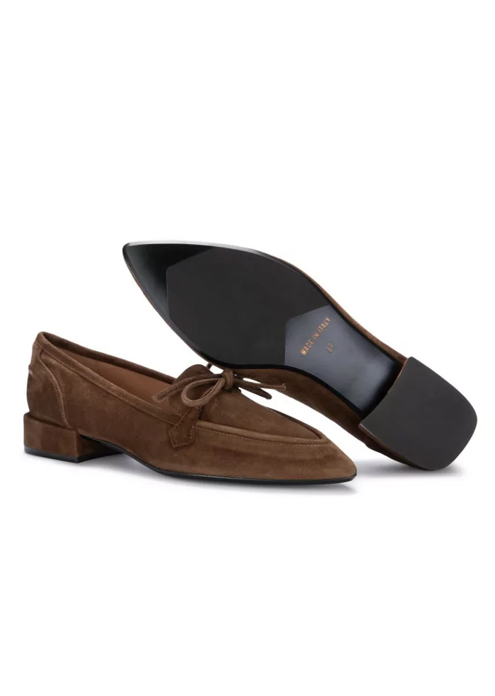 IL BORGO FIRENZE | SCARPE BASSE AMALFI CAMOSCIO MARRONE Saldi Di Fabbrica