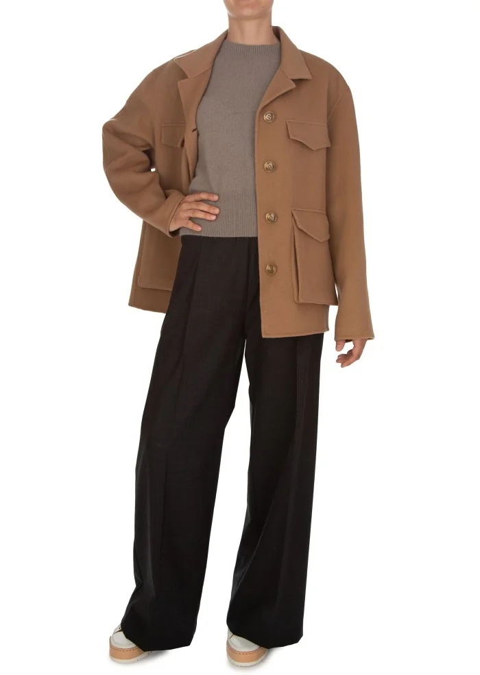 SEMICOUTURE | CAPPOTTO TASCHE MARRONE Qualità