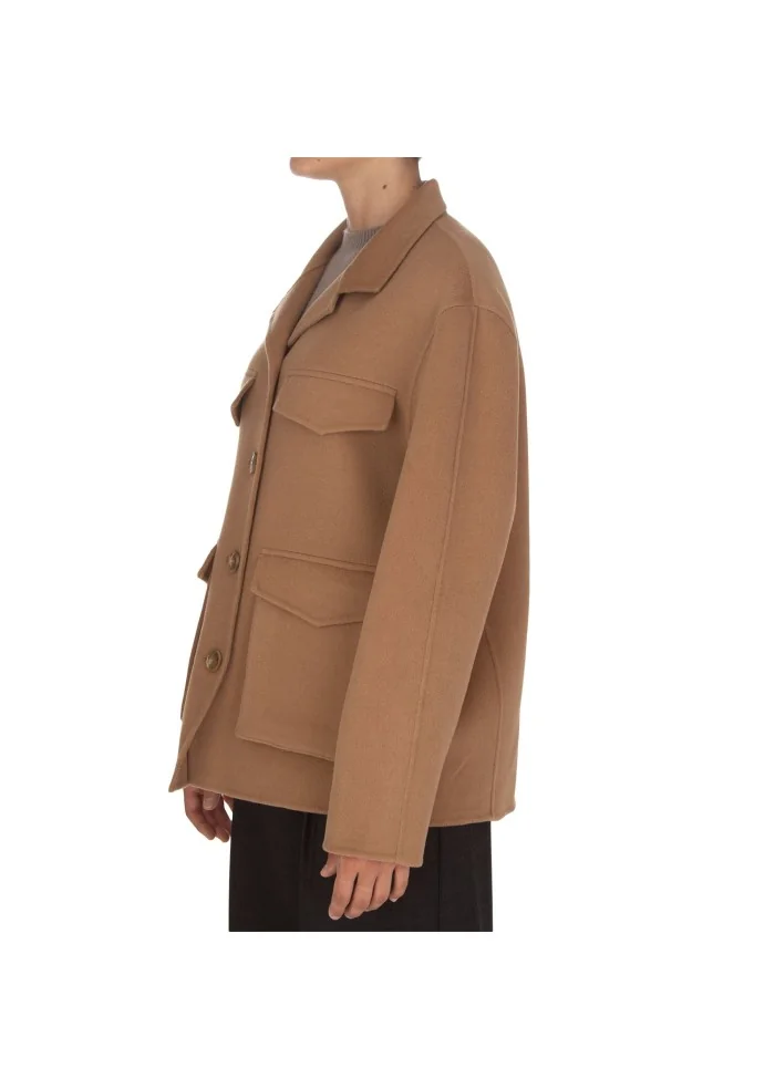 SEMICOUTURE | CAPPOTTO TASCHE MARRONE Qualità