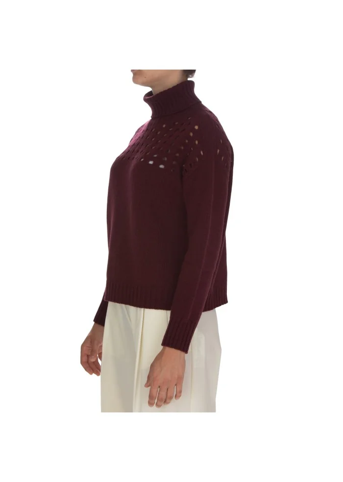CASHMERE ISLAND | MAGLIONE ANGHIARI BORDEAUX Consegna Veloce