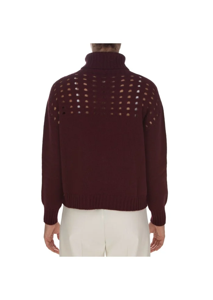 CASHMERE ISLAND | MAGLIONE ANGHIARI BORDEAUX Consegna Veloce