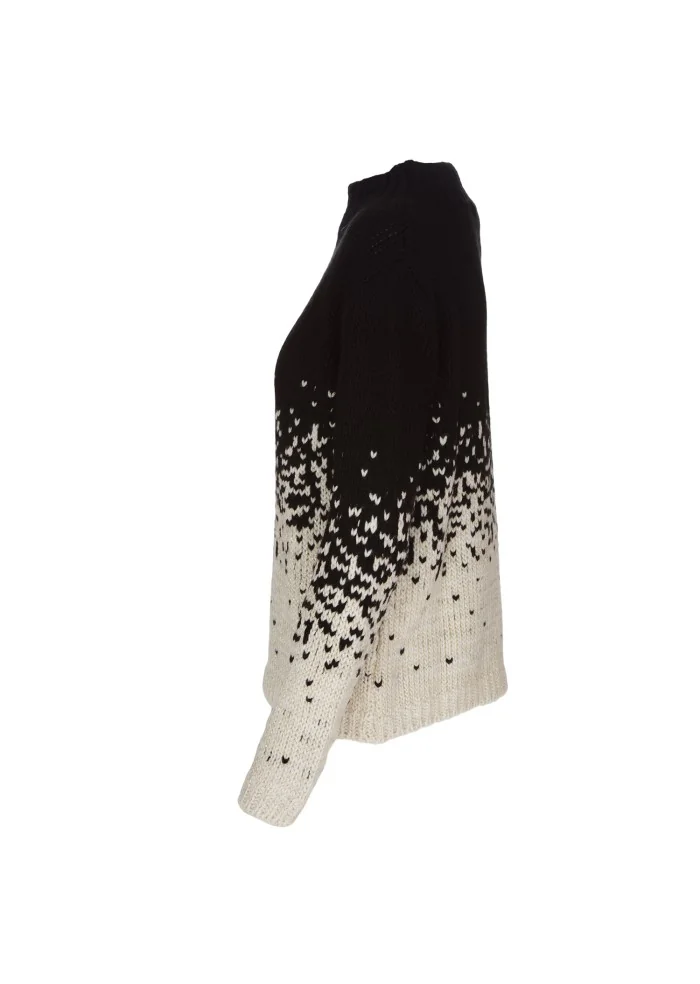 KARTIKA | MAGLIONE MOTIVO SFUMATO NERO BIANCO Offerte
