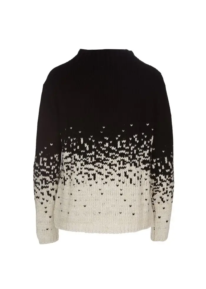 KARTIKA | MAGLIONE MOTIVO SFUMATO NERO BIANCO Offerte