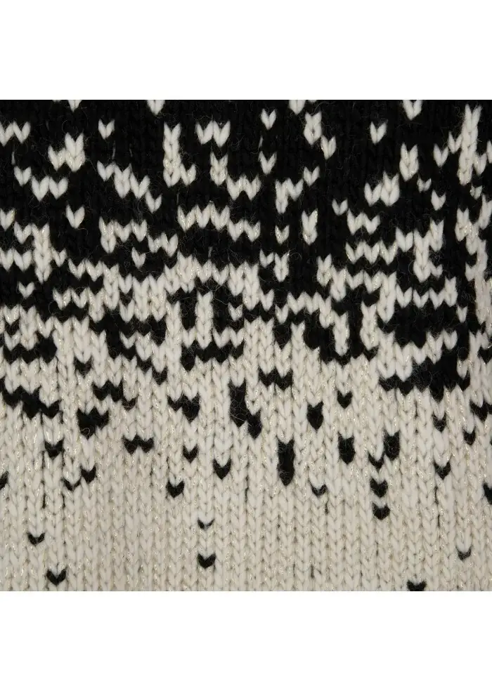KARTIKA | MAGLIONE MOTIVO SFUMATO NERO BIANCO Offerte